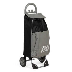 SIMPLIFY Black 38in Deluxe Super Folding Shopping Cart